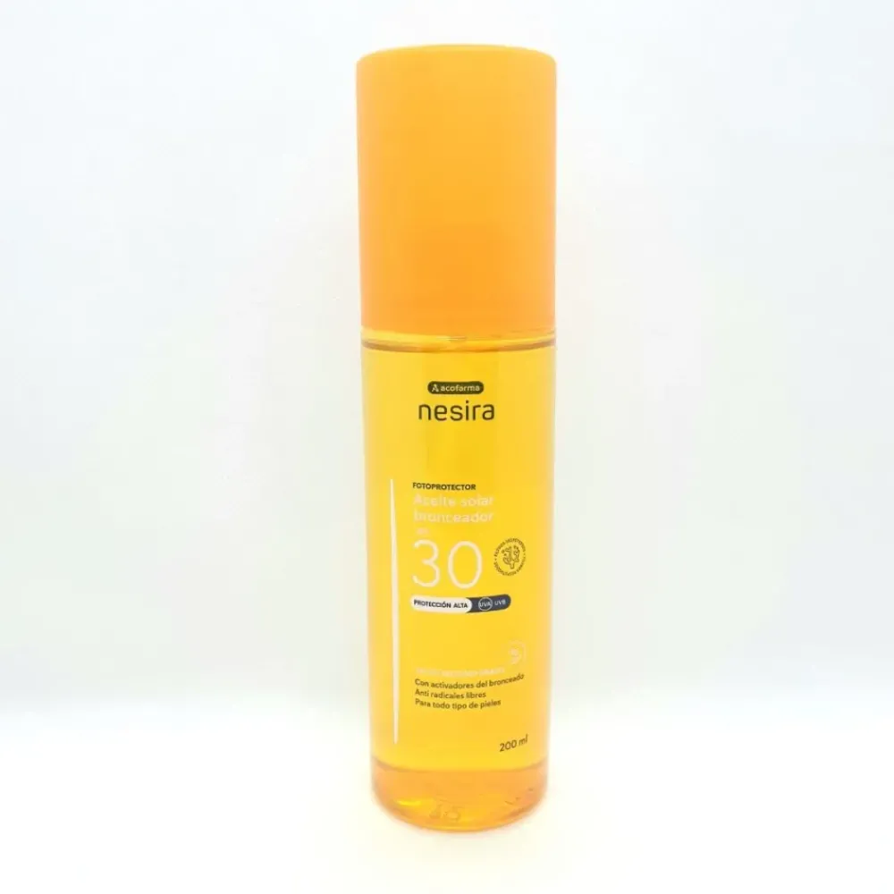 Acofarma Nesira aceite solar seco SPF 30 200 ml