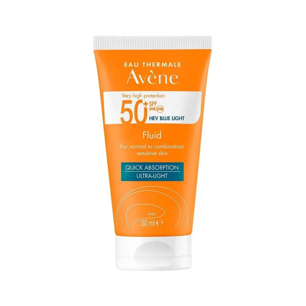 Avu00e8ne AVÈNE Solar Fluido Facial Piel Sensible SPF50+ 50ml