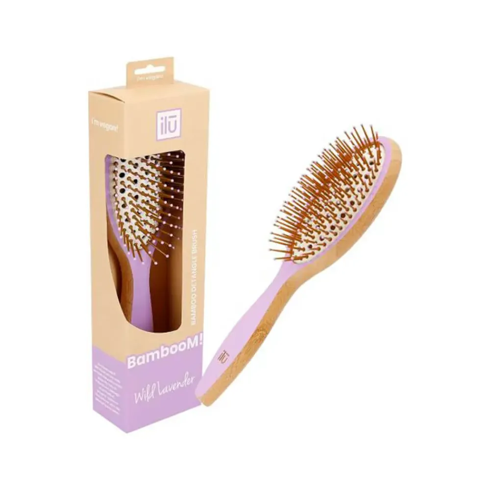 ILU Comprar Cepillo Bambú desenredante Lavanda