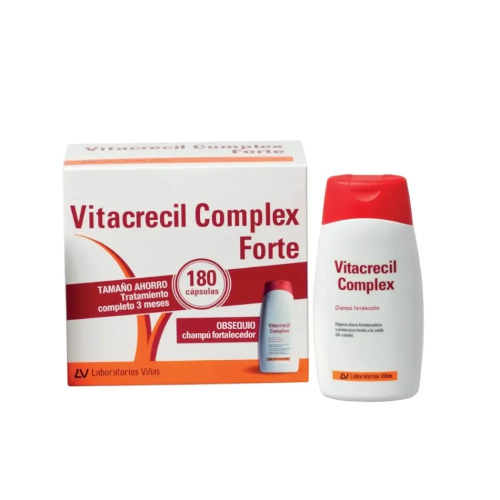 Vitacrecil Complex Forte 180 Cápsulas + Champú